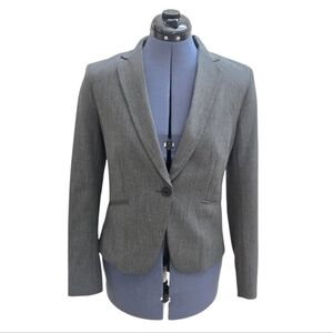 H&M single breasted charcoal grey blazer size 10
